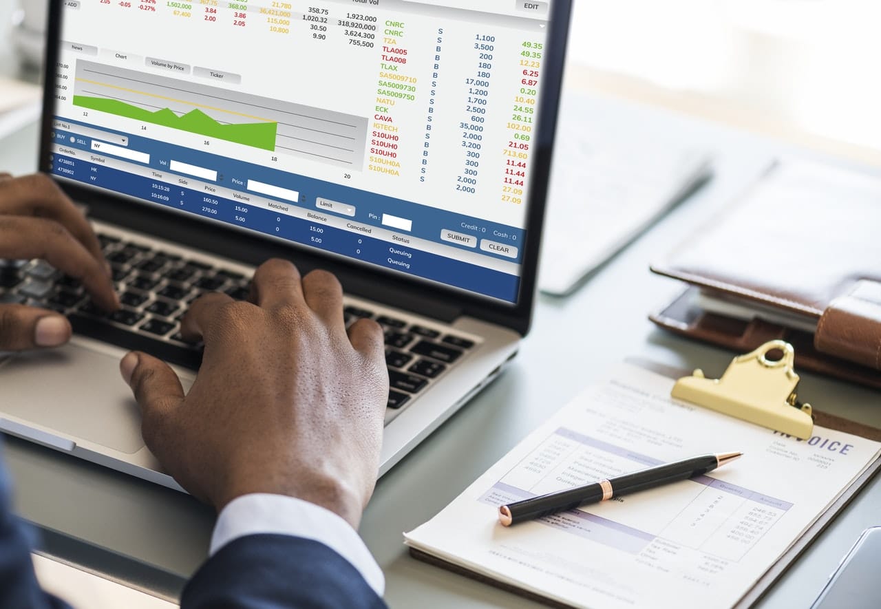 Professional accounting and bookkeeping services dashboard